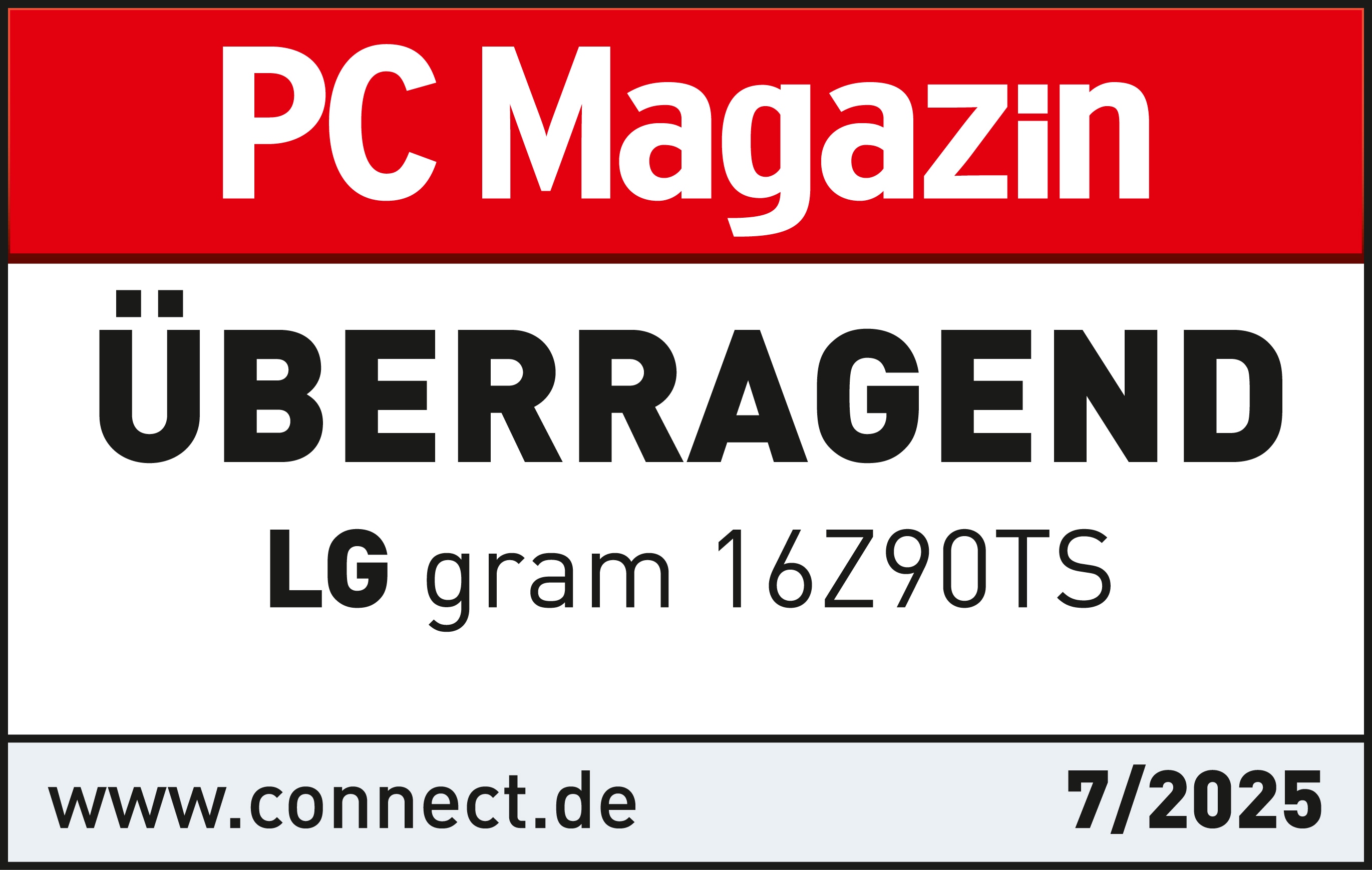 PC Magazin Award LG gram Pro 16